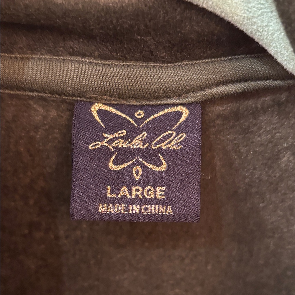 Lala Ali Tracksuit and joggers set.L Olive velour - Picture 2 of 5